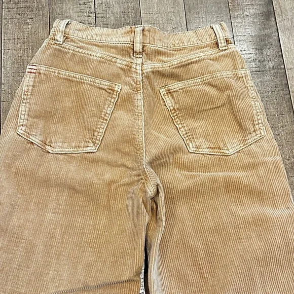 BDG Urban Outfitters High & Wide Corduroy Pant in tan size 26 - Picture 5 of 7